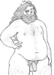 beard chubby juicydemon male_focus male_only penis rachel_(juicydemon) rule_63 tagme