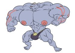 abs biceps big_muscles huge_muscles large_muscles machoke male male_only muscles muscular muscular_arms muscular_male nipples pecs pokemon pokemon_(species) snaresart