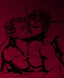 2boys age_difference artist_request gay grandfather_and_grandson incest jojo's_bizarre_adventure joseph_joestar jotaro_kujo male male_only old_joseph romantic stardust_crusaders yaoi