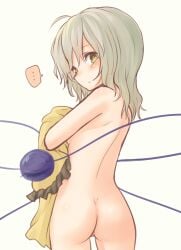 ass breasts koishi_komeiji miyo_(ranthath) nude third_eye touhou