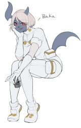 1girls absol big_breasts breasts female female_focus female_only human humanized janjin192 pokémon_(species) pokemon pokemon_(species) thick_thighs white_hair wide_hips