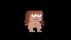 1girls black_background growtopia looking_at_viewer naked naked_female nude_filter pixel_art solo sprite_edit