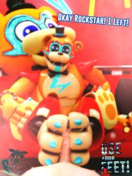 glamrock freddy (fnaf) from five nights at freddy's by rookieanimator210