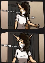 brother_and_sister comic comic_page femboy furry oc shark stockings viderart