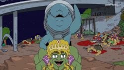 adult_swim anal anal_sex astronaut_dolphin_detective gif mr._pickles mr._pickles_(series) queen_frog_(mr._pickles)