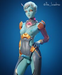 1futa 3d alien alternate_version_available antennae_(anatomy) armor armwear athletic athletic_female balls blender blue_background blue_skin bottomless breasts breasts_out epic_games erection fortnite futa_only futanari glowing glowing_eyes half_naked hand_on_waist highres joey_(fortnite) legwear lewdrex looking_at_viewer medium_breasts nude nude_female oil oiled oiled_skin oily penis penis_out pose posing presenting presenting_penis shiny shiny_skin simple_background smile smiling standing topless topwear watermark