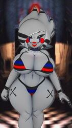 1girls 3d 3d_(artwork) big_breasts bikini breasts cally3d clazzey cleavage cryptiacurves curvy fazclaire's_nightclub female female_only five_nights_at_freddy's five_nights_at_freddy's_2 fnaf fredina's_nightclub grin hourglass_figure huge_breasts looking_at_viewer marie_(cally3d) marie_(cryptia) marionette_(fnaf) puppet_(cally3d) puppet_(fnaf) scottgames smile smooth_skin swimwear thick_thighs voluptuous vxast wide_hips