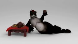 3d animated anthro bambookat furry mp4 no_sound panda tagme turntable_(animation) video