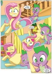 bbmbbf fluttershy_(mlp) friendship_is_magic hair_on_head my_little_pony palcomix spike_(mlp) tagme