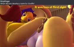 16:9 3d_(artwork) 4k absurd_res animal_genitalia animal_penis animal_pussy anthro anthro_on_feral anus ass bed bedroom bedroom_eyes big_butt big_crotchbreasts clementine_(mlp) clitoris close-up crotch_breasts crotchboobs digital_media_(artwork) duo equid equine equine_genitalia equine_pussy fan_character featureless_chest female feral friendship_is_magic fur furniture genitals gina_(mlp) giraffe giraffid hair half-closed_eyes hasbro head_out_of_frame hi_res horse lemon_box long_hair long_mane long_neck long_tail looking_at_another looking_at_another's_genitalia looking_at_another's_pussy looking_at_butt looking_at_genitalia looking_at_partner looking_at_tail lying lying_on_bed male male/female mammal multicolored_hair muscular muscular_anthro muscular_male my_little_pony narrowed_eyes nude olkategrin on_bed on_front on_side pegasus penis plump_labia pony puffy_anus pussy raised_tail seductive smile source_filmmaker tail thick_thighs two_tone_hair wide_hips widescreen wings yellow_body yellow_fur zoophilia