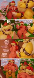 3d 3d_(artwork) absurd_res anthro armor ass big_butt big_penis bodily_fluids bowser breasts cock_ring comic dialogue digital_media_(artwork) duo erection female genital_fluids genitals hi_res hot_dogging koopa male male/female mario_(series) moorsheadfalling nintendo nipples penetration penis pom_pom_(mario) precum pubes scalie super_mario_3d_land tagme text vaginal_penetration