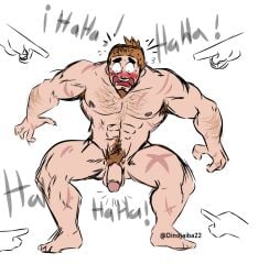 bara brawl_stars dinojaiba22 gay grom_(brawl_stars) hairy_male male_only naked_male