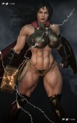 1girls 3d 3d_(artwork) abs amazon amazonian athletic athletic_female big_breasts bikini_armor black_hair blue_eyes breasts busty cape celebrity cga3d cosplay curvy cute daz3d daz_studio dc dc_comics diana_prince erotichris female female_only fusion fusion_character gal_gadot gauntlets hammer hourglass_figure human human_only impractical_armor lady_thor lady_thor_(cosplay) large_breasts light-skinned_female light_skin looking_at_viewer marvel marvel_cinematic_universe mjolnir muscular muscular_female navel_piercing pawg pierced_belly_button realistic realistic_textures shield smug smug_expression solo solo_female thick thick_ass thick_thighs thor:_love_and_thunder thor_(series) wide_hips wonder_woman wonder_woman_(series)