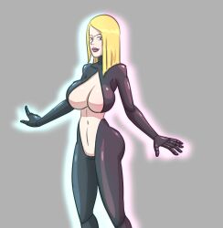 2d adult_swim ass beth_smith blonde_hair breasts cleavage diklonius female_only huge_breasts huge_butt long_hair looking_at_viewer rick_and_morty sketch