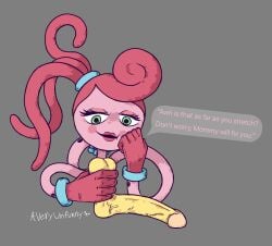 averyunfunny ball_squeeze cbt dirty_talk milf mommy_long_legs penis pink_hair pink_skin player poppy_playtime protagonist_(poppy_playtime)