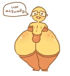 aka_h arm_sleeves ass ass_body big_ass bottom_heavy curvy curvy_body curvy_figure emoji emoji_(race) fat femboy freckles freckles_on_ass freckles_on_face gay girly glasses huge_ass huge_thighs hyper hyper_ass male male_only nerd nerd_emoji nipples speech_bubble square_glasses thick_thighs thighhighs thighs thong thunder_thighs wide_hips yellow_skin