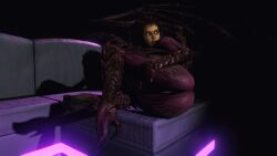 3d ass_focus blizzard_entertainment demolljok female posing sarah_kerrigan sofa starcraft virt-a-mate virtamate zerg