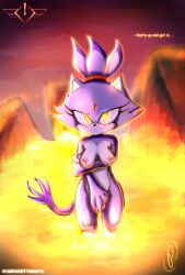 blaze_the_cat cat_ears cat_humanoid fully_nude giroofficial medium_breasts sonic_(series) tagme