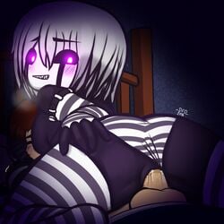 2016 bed blush crying_child_(fnaf) cum cum_in_pussy cum_inside datfurrydude female five_nights_at_freddy's five_nights_at_freddy's_4 hair hi_res looking_at_viewer marionette_(fnaf) nightmarionne on_bed puppet_(fnaf) rule_63 sharp_teeth smile teeth video_games white_hair