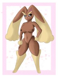 female hi_res humanoid lopunny miragepotato nintendo pokémon_(species) pokemon pokemon_(species) pokemon_dppt solo video_games