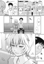 blue_eyes blush clothing comic fellatio homunculus_(artist) neon_genesis_evangelion oppai oral rei_ayanami shinji_ikari skirt tagme