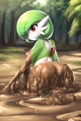 ai_generated ass awami_aiwam dirty_girl gardevoir mud muddy nai_diffusion nintendo pokemon pokemon_(species) sideboob stable_diffusion tagme