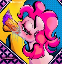 bronie duo fellatio female feral friendship_is_magic genitals hasbro invalid_tag male male/female my_little_pony oral penile penis pinkie_pie_(mlp) pinkina pubic_hair sex ych