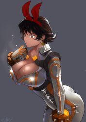 boob_window breasts breasts breasts cleavage huge_breasts josie_rizal tekken tight_clothing