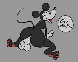 animated anthro disney duo echochamber femboy gay kneeling male male/male male_only mammal mickey_mouse mouse murid murine penis public_domain rodent squawking