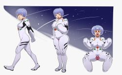 ass_expansion ayanami_rei bodysuit breast_expansion clothing dollification female huge_ass huge_breasts human neon_genesis_evangelion nipples pale_skin plugsuit puffygirl1 rei_ayanami rubber_transformation rubberization sex_doll sex_doll_transformation smooth_skin thick_lips thick_thighs thigh_expansion transformation transformation_sequence wide_hips