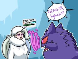 female gengar hypnosis melony_(pokemon) pokemon pre-transformation transformation xxcloneyxx