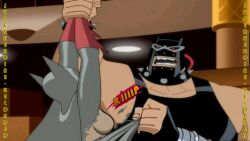 bane batman:_mystery_of_the_batwoman batman_(series) batwoman batwoman_(dcau) dc dc_comics dcuaom kathy_duquesne male/female straight superheroine superheroine_reloaded torn_clothes torn_clothing