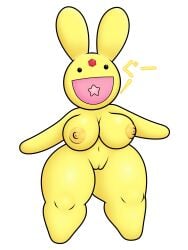 1girls big_breasts breasts carbuncle_(puyo_puyo) completely_nude completely_nude_female female female_only madou_monogatari norpnopor puyo_puyo puyo_puyo_fever rule_63 sega solo solo_female yellow_skin