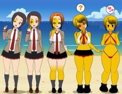 1girls breast_expansion emoji emoji_(race) emojification hip_expansion huge_breasts kisekae transformation transformation_sequence wide_hips yellow_skin