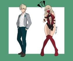 ass_expansion before_and_after breast_expansion female female_bakugou gender_transformation hair_growth huge_ass huge_breasts katsuki_bakugou midriff mortal_kombat mtf_transformation my_hero_academia navel rule_63 skarlet straight_hair thick_thighs thigh_expansion transformation wide_hips wixedecho