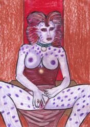 1girls 2d alien alien_girl alien_humanoid areolae breasts_out clothing collar dress eyeliner eyeshadow female female_only fingering fingering_pussy fingering_self front_view genitals horn humanoid inviting_to_sex jabba's_palace lipstick makeup masturbation neckwear nipples no_bra partially_clothed purple_clothing pussy red_background ring rystall_sant simple_background sitting slave slavegirl sole_female solo spread_legs spread_pussy spreading_pussy star_wars sudjuka theelin violet_nipples