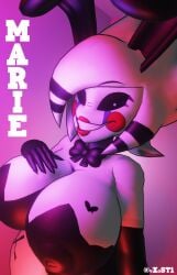 1girls 3d 3d_(artwork) armwear artist_name big_breasts black_armwear breasts bunny_ears bunny_girl bunnysuit cally3d clazzey cleavage cryptiacurves fake_animal_ears fazclaire's_nightclub female female_only five_nights_at_freddy's five_nights_at_freddy's_2 fnaf fredina's_nightclub looking_at_viewer marie_(cally3d) marie_(cryptia) marionette_(fnaf) nipple_bulge puppet_(cally3d) puppet_(fnaf) scottgames simple_background smooth_skin text vxast