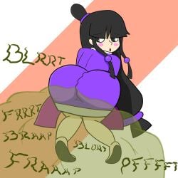 ass brap bubble_butt butt butt_in_dress embarrassed fart fart_fetish farting farting_at_viewer farts fetish gassy gyakuten_saiban maya_fey protorepulsive repulsiveproto skirt yoshizilla