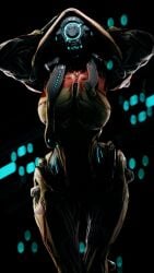 1girls 3d 3d_(artwork) big_breasts breasts front_view hands_behind_head hbnoob hips ivara_(warframe) large_breasts looking_at_viewer robot robot_girl solo solo_female thighs warframe wide_hips