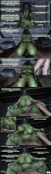 1girls 3d 3d_(artwork) anus areolae balls bending_over big_breasts big_penis black_hair chubby chubby_female cleavage comic comic_page cum cum_in_pussy cum_inside cum_on_penis daz3d daz_3d daz_studio dialogue duo feet female genitals gilf goblin goblin_female granny green_skin hag human_male hybrid large_ass light-skinned_male light_skin lowhangingfruit3d_(artist) male male/female mature_female monster nipples old older older_female on_top orc orc_female oszia_(lhf3d) overweight overweight_female penis pov pov_eye_contact pussy sagging_breasts sex sex_from_behind table thick_ass thick_thighs toe_claws toes tongue_out ugly ugly_female