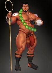 abs bara biceps bodybuilder bulge censored_penis facial_hair flaccid fundoshi huge_balls huge_bulge huge_cock hyper hyper_balls hyper_genitalia hyper_penis hyper_testicles kuromine_hiraya male male_focus male_only monk muscle muscles muscular muscular_arms muscular_legs muscular_male muscular_thighs nipples pecs pubic_hair solo solo_male thick_thighs yuatari