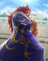 bara biceps bodybuilder bulge caineghis_(fire_emblem) energy_camdy fire_emblem fire_emblem:_path_of_radiance fire_emblem:_radiant_dawn gay hyper hyper_bulge hyper_cock hyper_genitalia hyper_penis laguz_(race) male male_focus male_only muscle muscles muscular muscular_arms muscular_male nintendo nipples no_visible_genitalia pecs penis_bulge precum precum_through_clothing red_hair tight_clothing veins veiny_penis