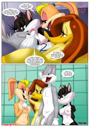 anthro bbmbbf bugs_bunny comic lola_bunny looney_tunes palcomix penelope_pussycat the_looney_tunes_show tina_russo warner_brothers what_goes_on_in_the_girls'_locker_room_(comic)