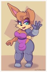 1futa anthro archie_comics big_breasts breasts bulge bunnie_rabbot cheek_tuft choker cleavage clothed clothing cybernetic_arm cybernetic_leg cybernetic_limb cybernetics cyborg facial_tuft fur futa_only futanari gesture gynomorph half-closed_eyes hi_res intersex jewelry lagomorph leotard leporid looking_at_viewer machine mammal multicolored_body multicolored_fur narrowed_eyes necklace rabbit scut_tail sega short_tail shortstack smile smiling_at_viewer smooth_fur solo solo_futa sonic_(series) sonic_the_hedgehog_(archie) sonic_the_hedgehog_(comics) sonic_the_hedgehog_(series) tail thick_thighs thisnameistaken tuft two_tone_body two_tone_fur waving waving_at_viewer whiskers wide_hips