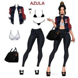 avatar_the_last_airbender azula black_hair casual female minko olena_minko smooth_skin tagme