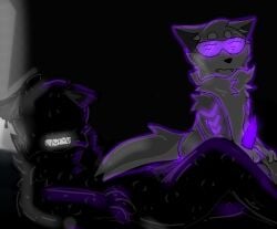 allseeing_(oc) blackout eyes glowing kaiju_paradise nightshade_(kaiju_paradise) oc purple_penis shades