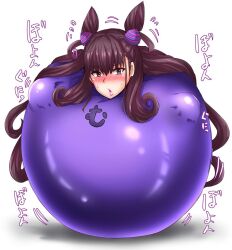 1girls bound embarrassed fate/grand_order fate_(series) inflation looking_at_viewer murasaki_shikibu_(fate) sanami_no_suke solo