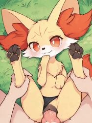 1boy 1girls 2d ai_generated aifurryposter69 animal_genitalia animal_pussy animated feet_up female fennekin feral human_on_feral looking_at_viewer male male_on_feral missionary missionary_position panties panties_aside penis penis_in_pussy pov pussy sex size_difference thong thong_aside thrusting vaginal_sex