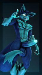 3d_(artwork) 9:16 abs anthro athletic athletic_anthro athletic_male balls big_balls big_penis blue_body blue_fur blue_penis canid canine claws digital_media_(artwork) erection eye_scar facial_scar fangs fox fur genitals glans glowing glowing_claws glowing_eyes glowing_genitalia glowing_glans glowing_scar hi_res humanoid_genitalia humanoid_penis looking_at_viewer male mammal open_mouth pawpads penis pubes scar smile smiling_at_viewer solo source_filmmaker_(artwork) tail teeth tom_the_fox_(tomtheroyalfox) tommyfnafgamer vein veiny_penis yellow_eyes