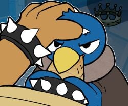 2boys 6:5 accessory animated anthro armband avian beak beak_fetish beak_play beak_sex beakjob bird bowser cloak cloak_only clothing cock_ring crown duo fellatio gay genitals glk hand_on_head headgear hi_res jewelry king_penguin_(smbm) koopa loop male male/male mario_(series) nintendo onomatopoeia oral otterjunk penguin penguin_(mario) penile penis penis_accessory penis_jewelry questionable_consent reptile scalie sex short_playtime size_difference solo solo_focus sound_effects spiked_armband spiked_cock_ring spikes tagme text